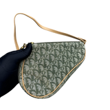 DIOR GREEN TROTTER SADDLE BAG