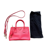 PRADA PINK SAFFIANO LEATHER HANDBAG