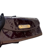 LOUIS VUITTON MAROON VERNIS CHAIN POCHETTE BAG