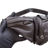 PRADA NYLON BLACK BOTTLE HOLDER BELT BAG