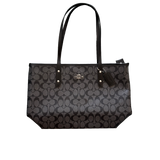 COACH BLACK MONOGRAM TOTE BAG
