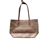 COACH BROWN MONOGRAM TOTE BAG