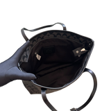 COACH BLACK MONOGRAM TOTE BAG