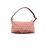 FENDI RED MONOGRAM BEIGE HANDBAG