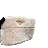 PRADA PINK SHEARLING POUCH