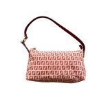 FENDI RED MONOGRAM BEIGE HANDBAG