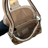 COACH WHITE STRAP SIGNITURE BUCKLE HANDBAG