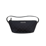 GUCCI BLACK MONOGRAM GG CANVAS POCHETTE BAG