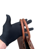 VIVIENNE WESTWOOD BROWN LEATHER TOTE BAG