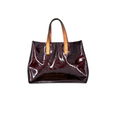 LOUIS VUITTON VERNIS MAROON LEAD PM HANDBAG