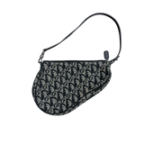 DIOR NAVY TROTTER SADDLE BAG