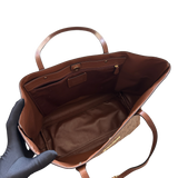 COACH BROWN MONOGRAM TOTE BAG
