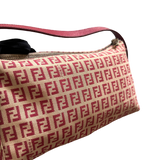 FENDI RED MONOGRAM BEIGE HANDBAG