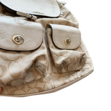 COACH LIGHT BROWN MONOGRAM BACKPACK
