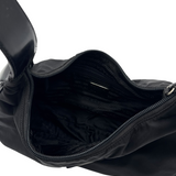 PRADA BLACK NYLON SHOULDER BAG