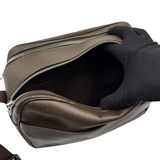 LOUIS VUITTON REPORTER BROWN TAIGA MESSENGER BAG