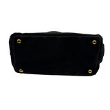 PRADA CANAPA MINI TOTE BAG CANVAS BLACK