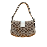 COACH WHITE STRAP SIGNITURE BUCKLE HANDBAG