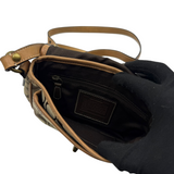 COACH CRICKET SIGNATURE BEIGE CROSSBODY BAG