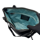 COACH BLACK SIGNATURE TOTE BAG